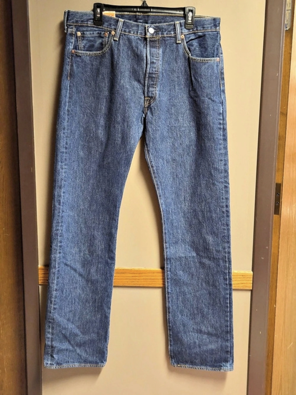 Levi's 501 Original Fit Straight Leg Jeans 2015 Blue Waist 36 x Length 34 NWT